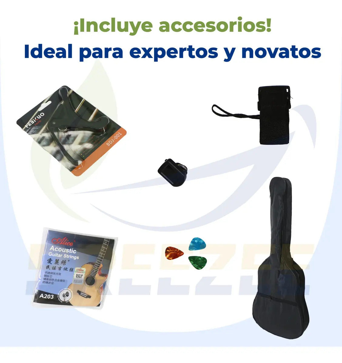 BREEZEE GUITARTILOELECACUS38-NEGRO