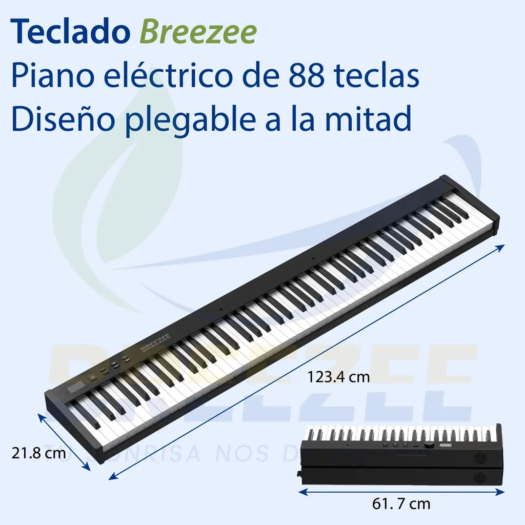 BREEZEE TECLADOPLEGA88-BLANCO