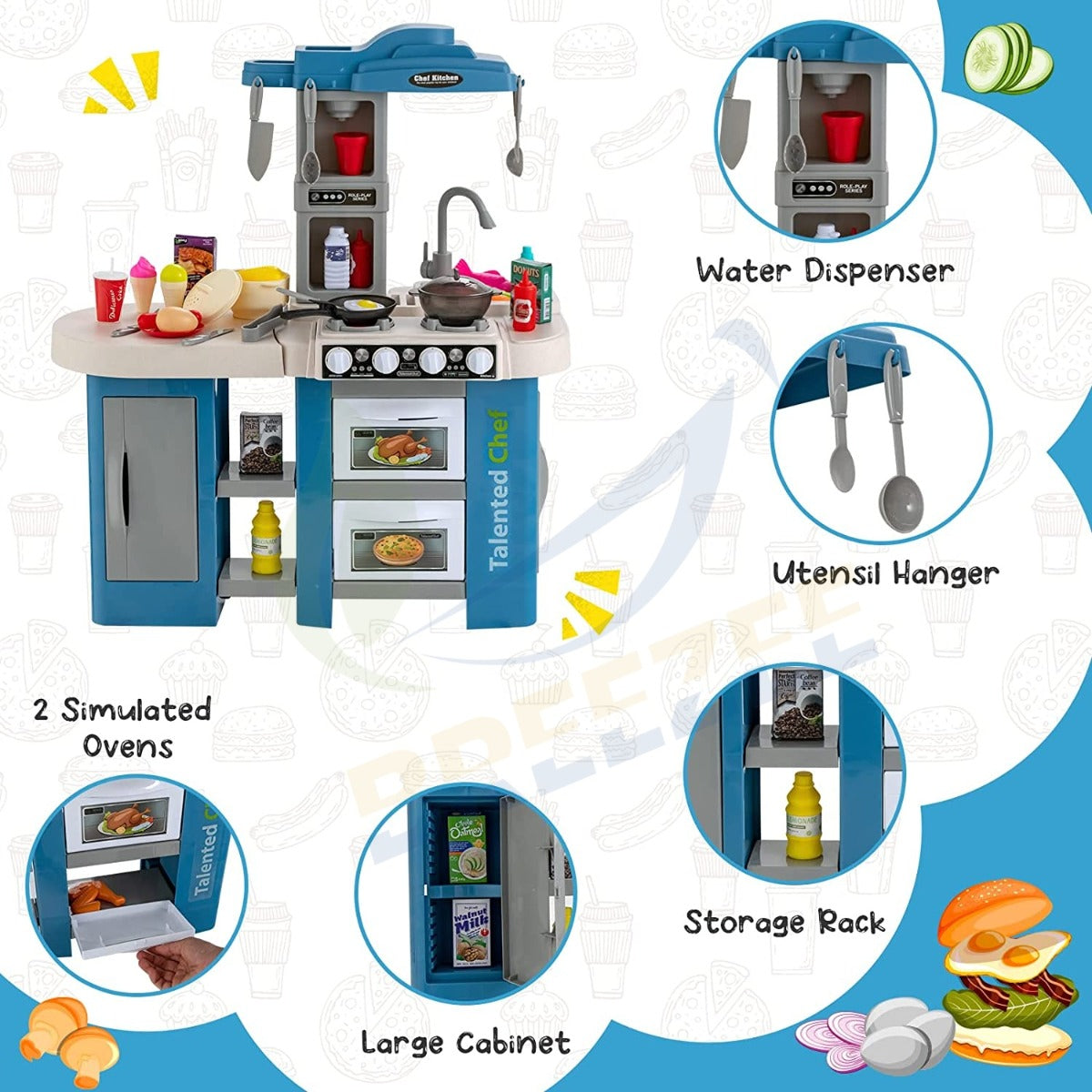 BREEZEE COCINAHORNGABIN-AZUL