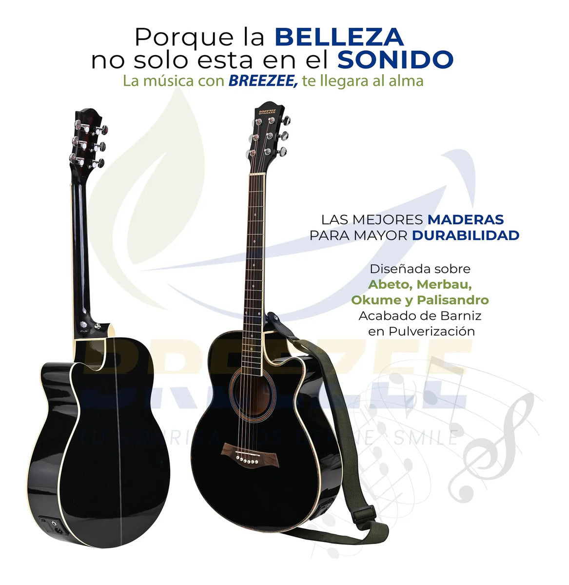 BREEZEE GUITARELECACUS40-NEGRO