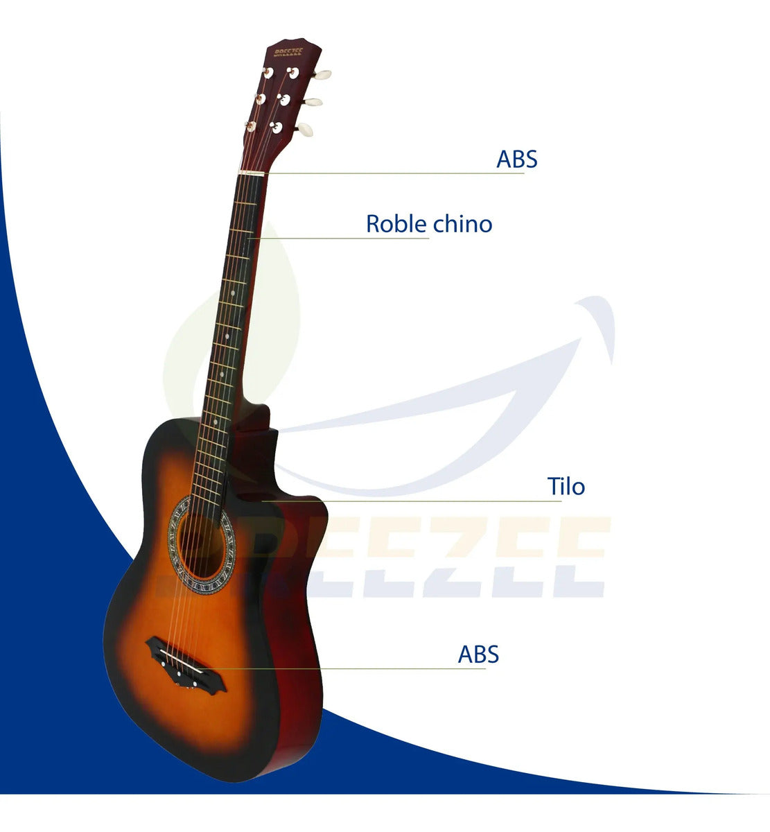 BREEZEE GUITARTILO38-AZUL