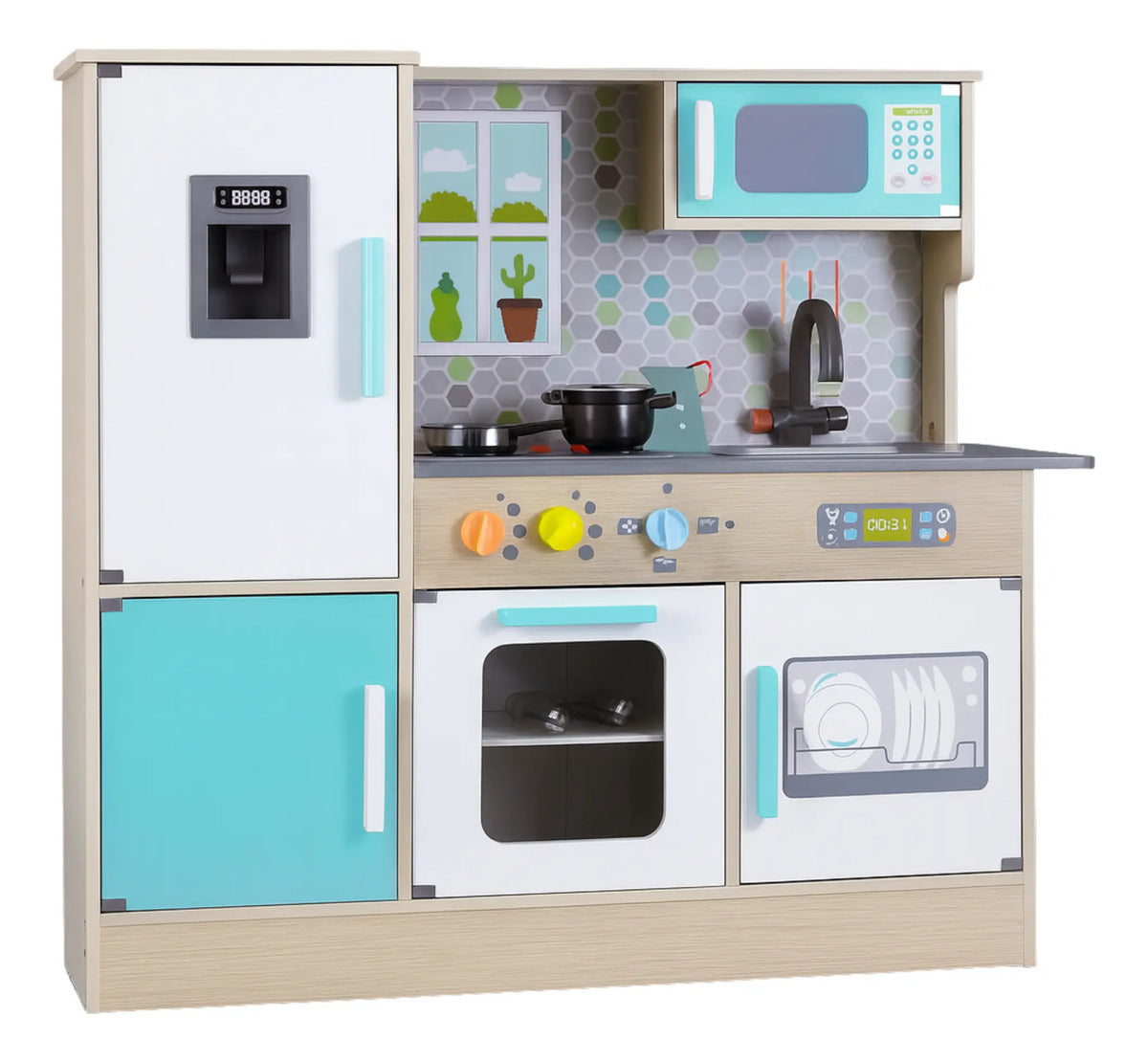 Cocina de Juguete Completa con Ollas y Utensilios — BREEZEE