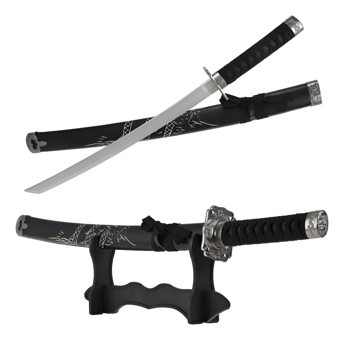 Katana Decorativa de Bambú con Detalle Grabado — BREEZEE