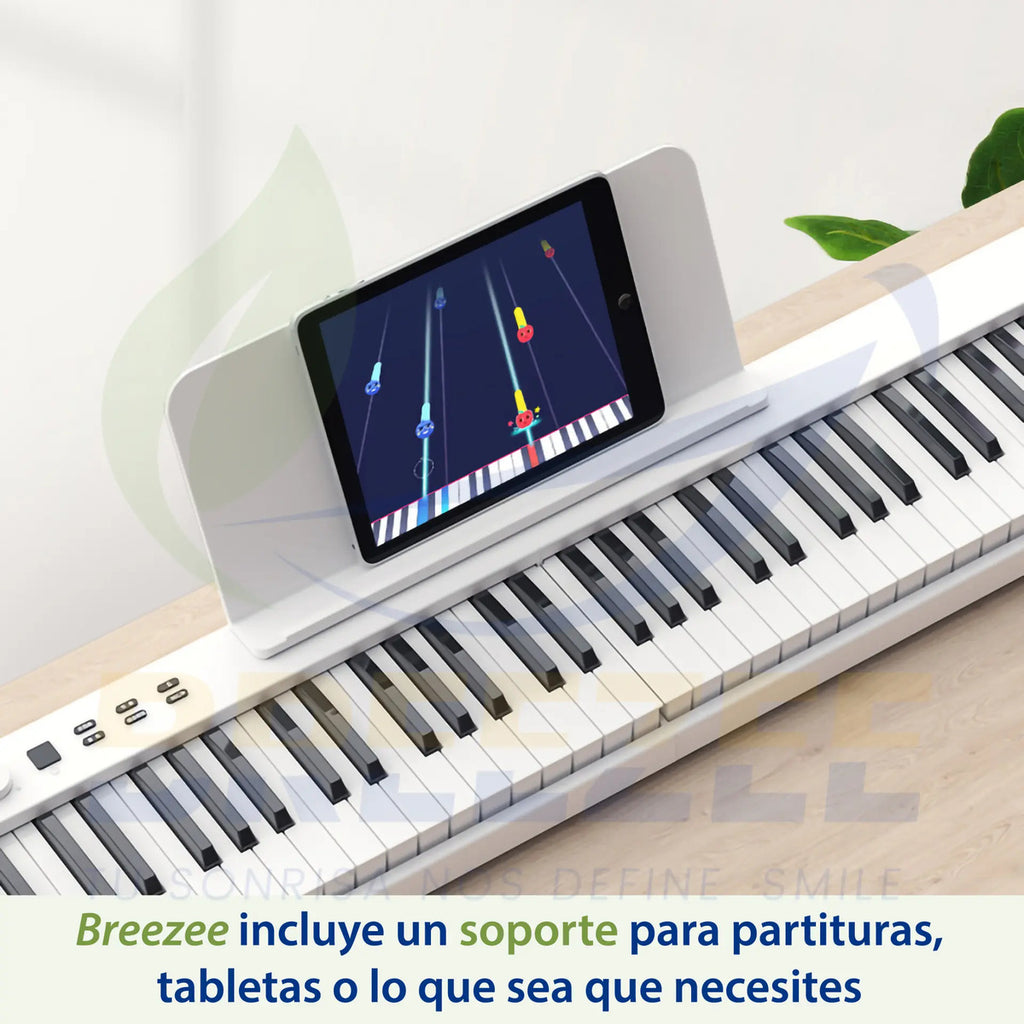 BREEZEE TECLADOPLEGA88-BLANCO