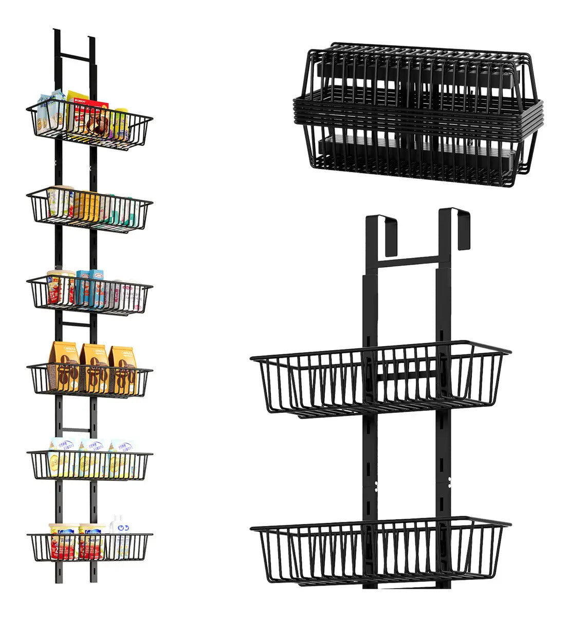 Organizador Colgante de Puerta con 6 Repisas, 130 cm — BREEZEE