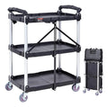 Carrito Organizador Plegable con Ruedas, Soporta 75 kg — BREEZEE
