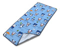 Tapete para Siesta Plegable con Bolsa - Estampado Panda azul