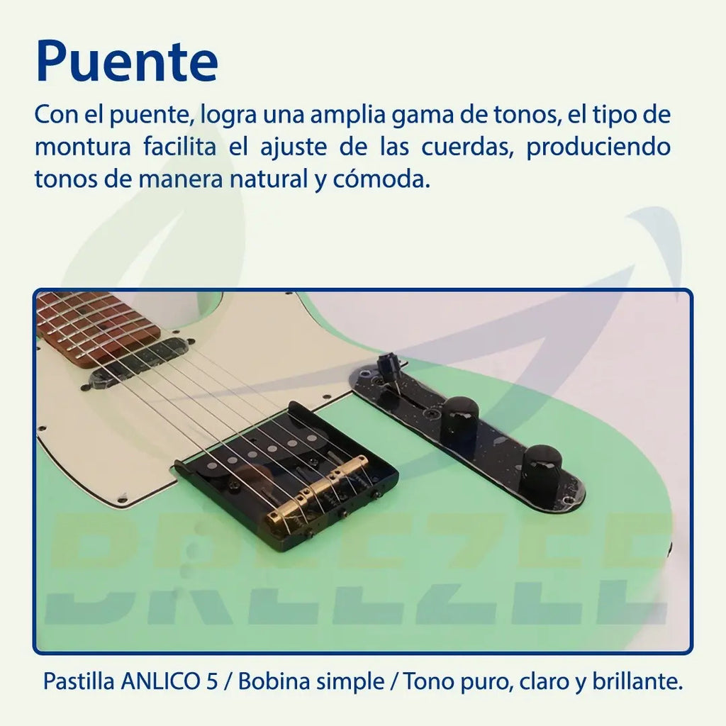 BREEZEE GUITARELECT22TRAS-AQUA