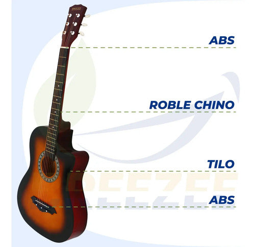 BREEZEE GUITARTILOELECACUS38-NEGRO