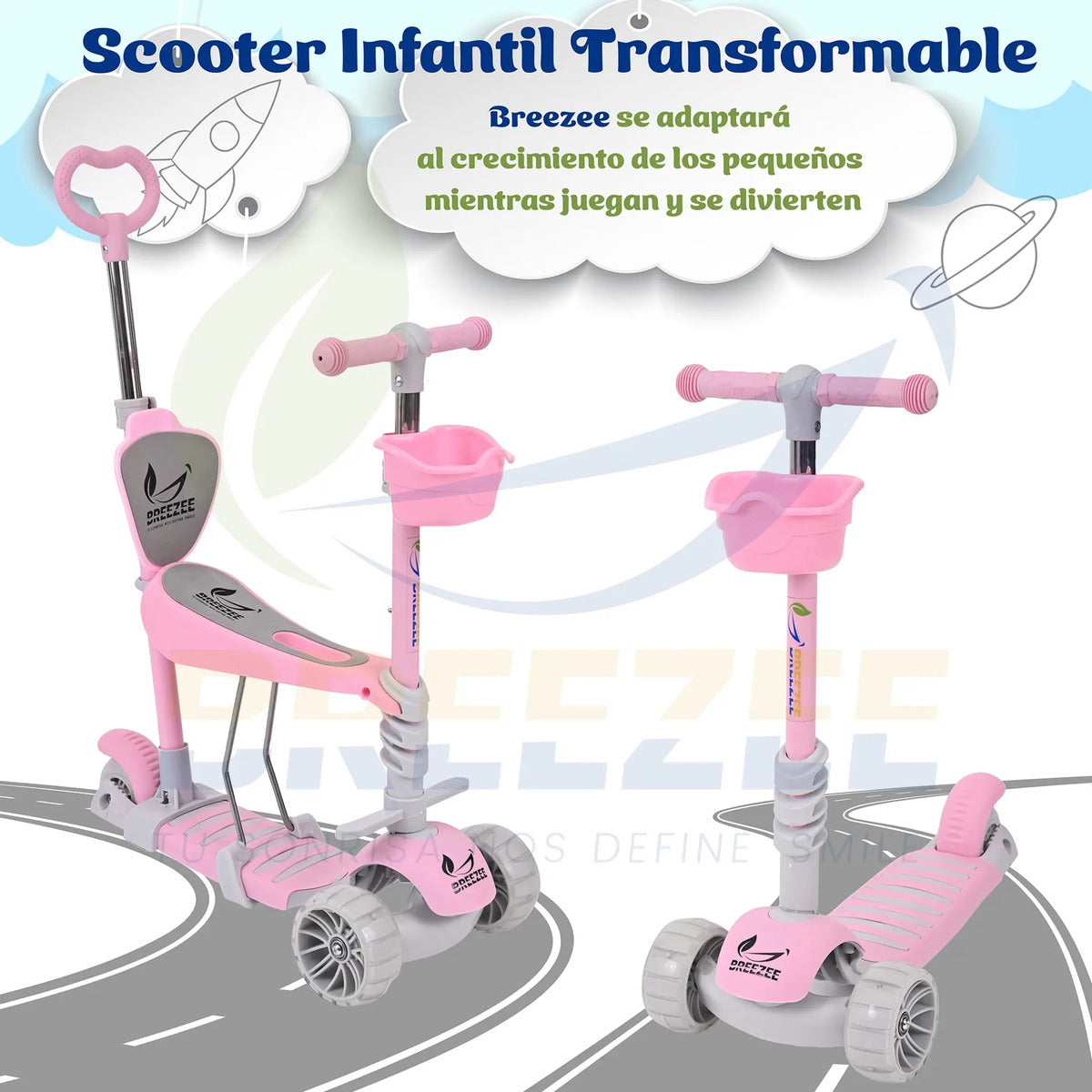 BREEZEE SCOOTERAGARRADERA-VERDE