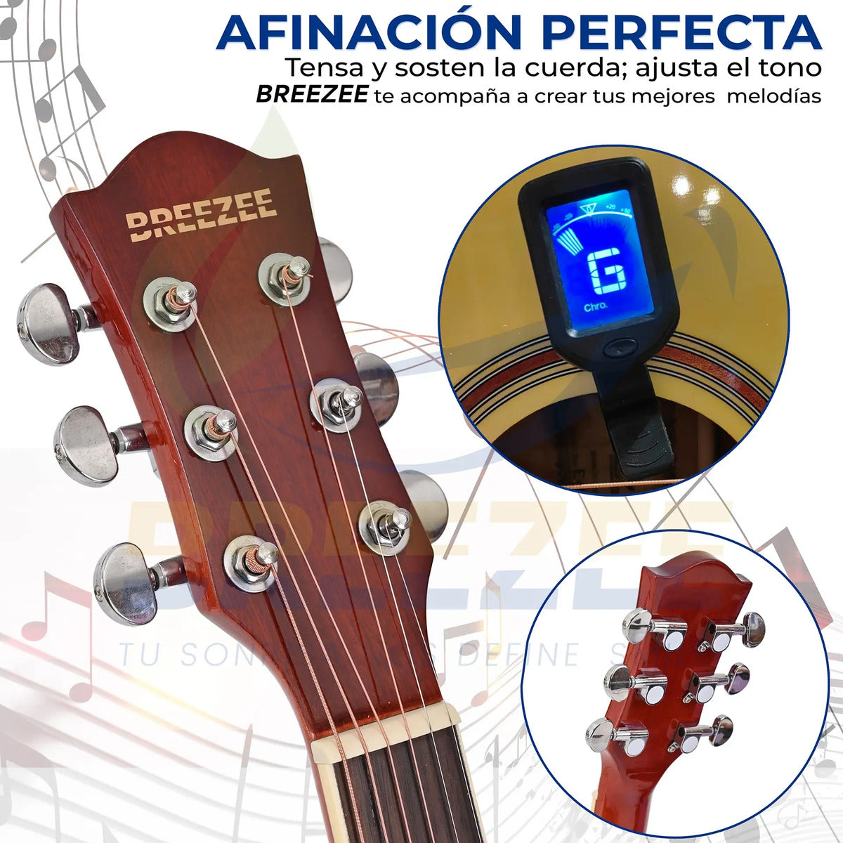 BREEZEE GUITARELECACUS40-NEGRO