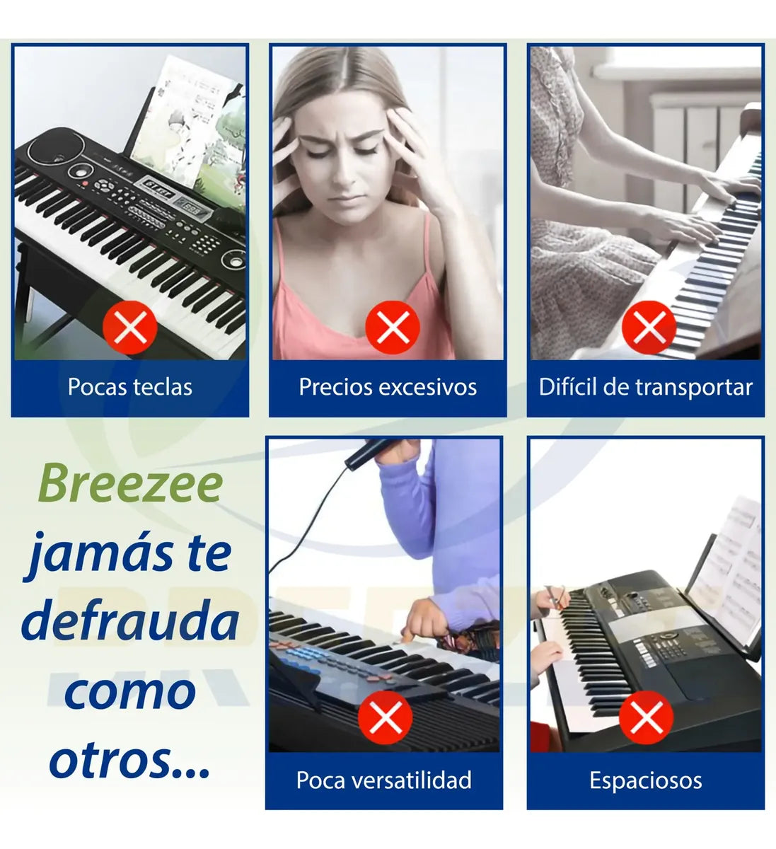 BREEZEE TECLADODIGITAL88PESADO