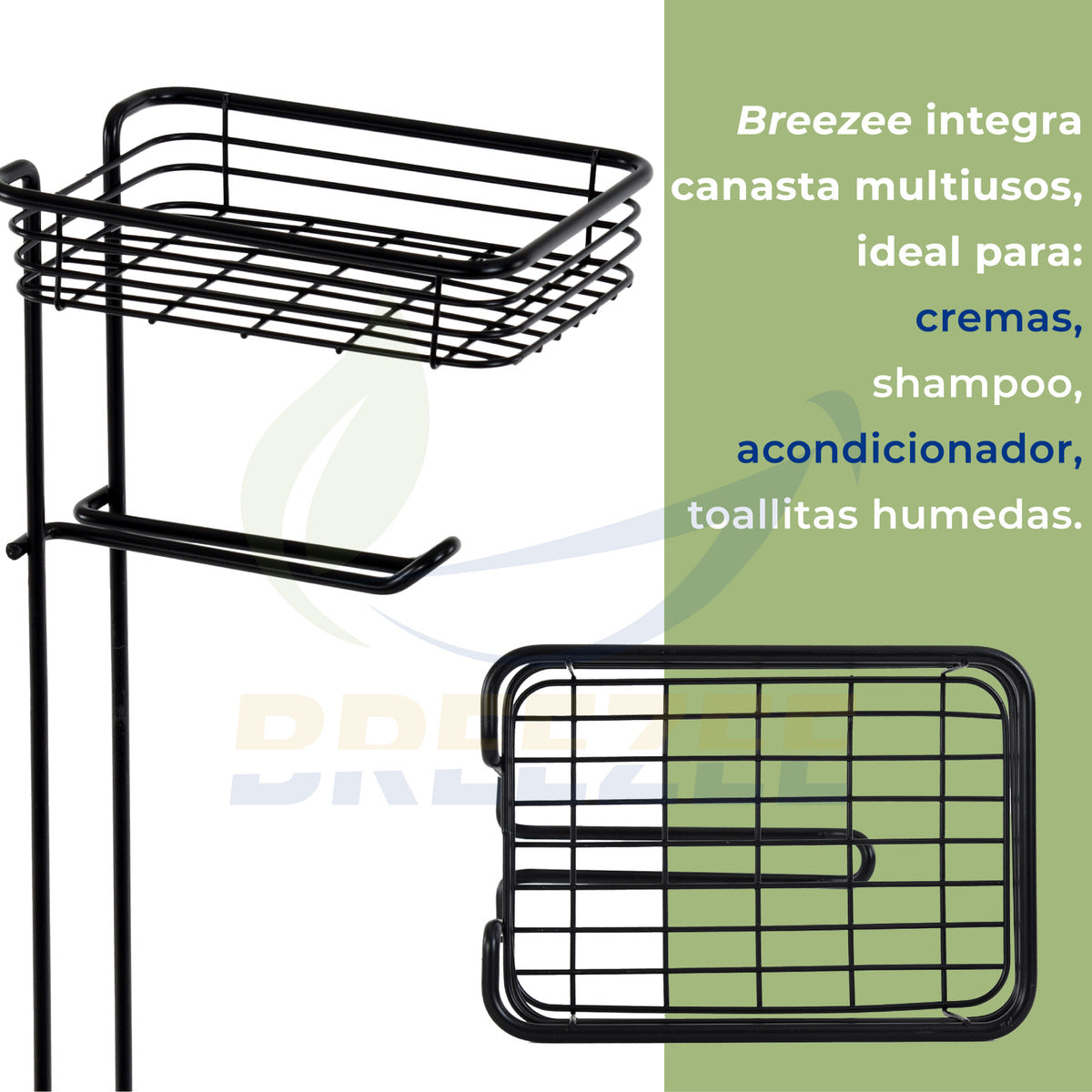 BREEZEE PORTAPAPELHCANAST-NEGRO