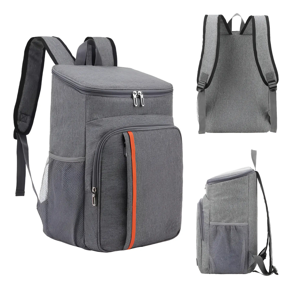 Mochila Termica Aislante No Fugas Repelente Hielera Portátil Gris — BREEZEE