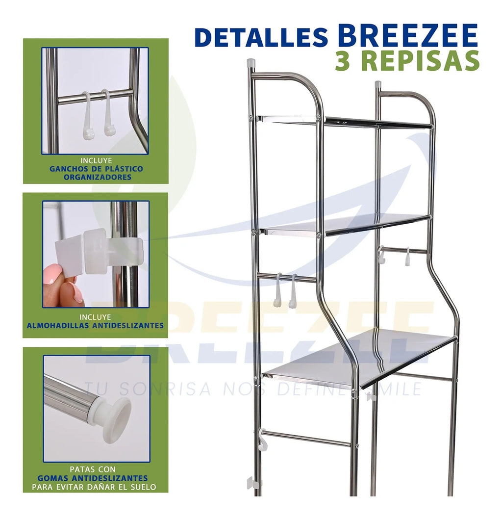 BREEZEE ESTANTELAVAD-CROMO