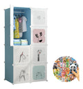 Armario Infantil Plegable de 4 Niveles con Cubos Ajustables — BREEZEE