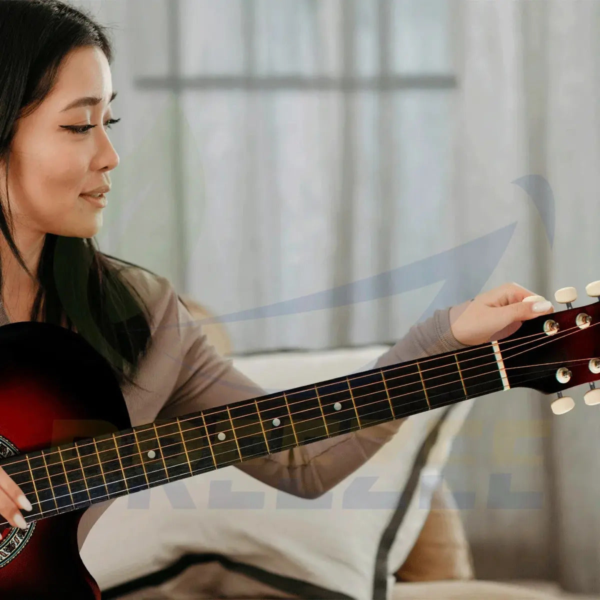 BREEZEE GUITARTILOELECACUS38-NEGRO