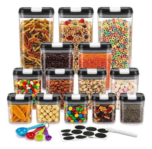 14 Recipientes Herméticos Incluye Accesorios Sin Bpa Transparente — BREEZEE