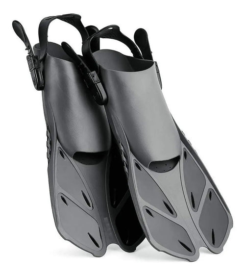 Aletas de Natación y Snorkel Ajustables con Talón Abierto — BREEZEE