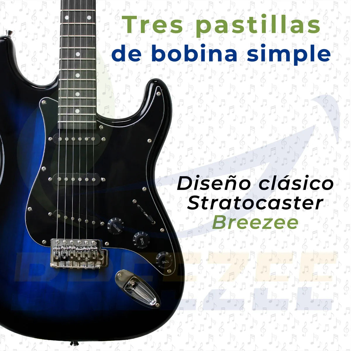 BREEZEE GUITARELECT39-AZUL