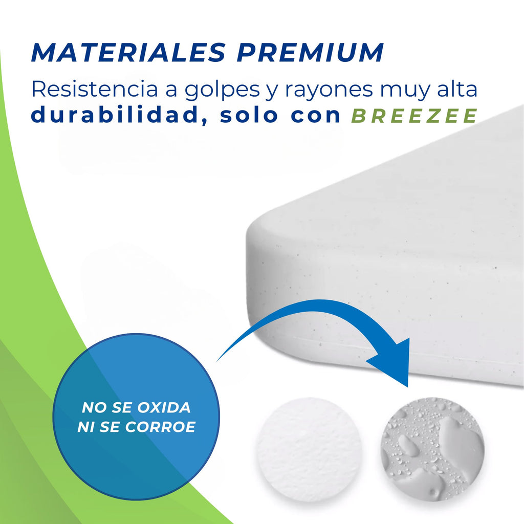 Materiales premium HDPE resistentes a golpes y rayones que no se oxidan ni corroen