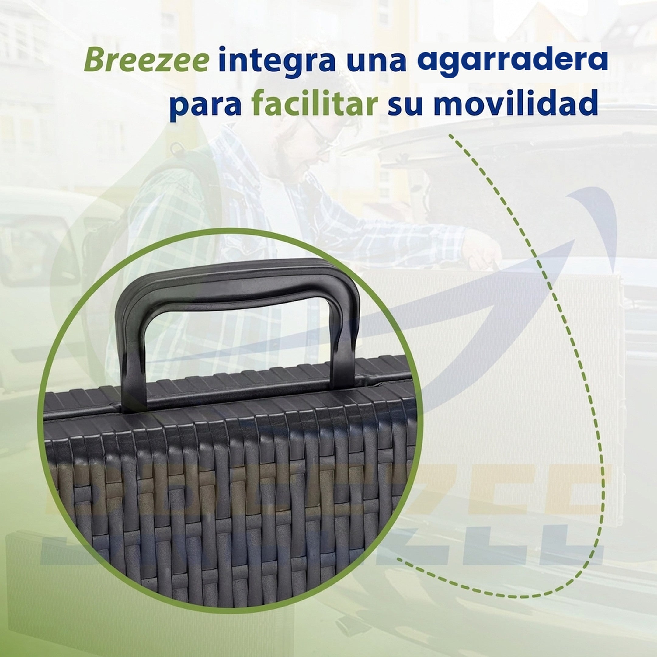Asa para transportar la mesa rattan plegable BREEZEE