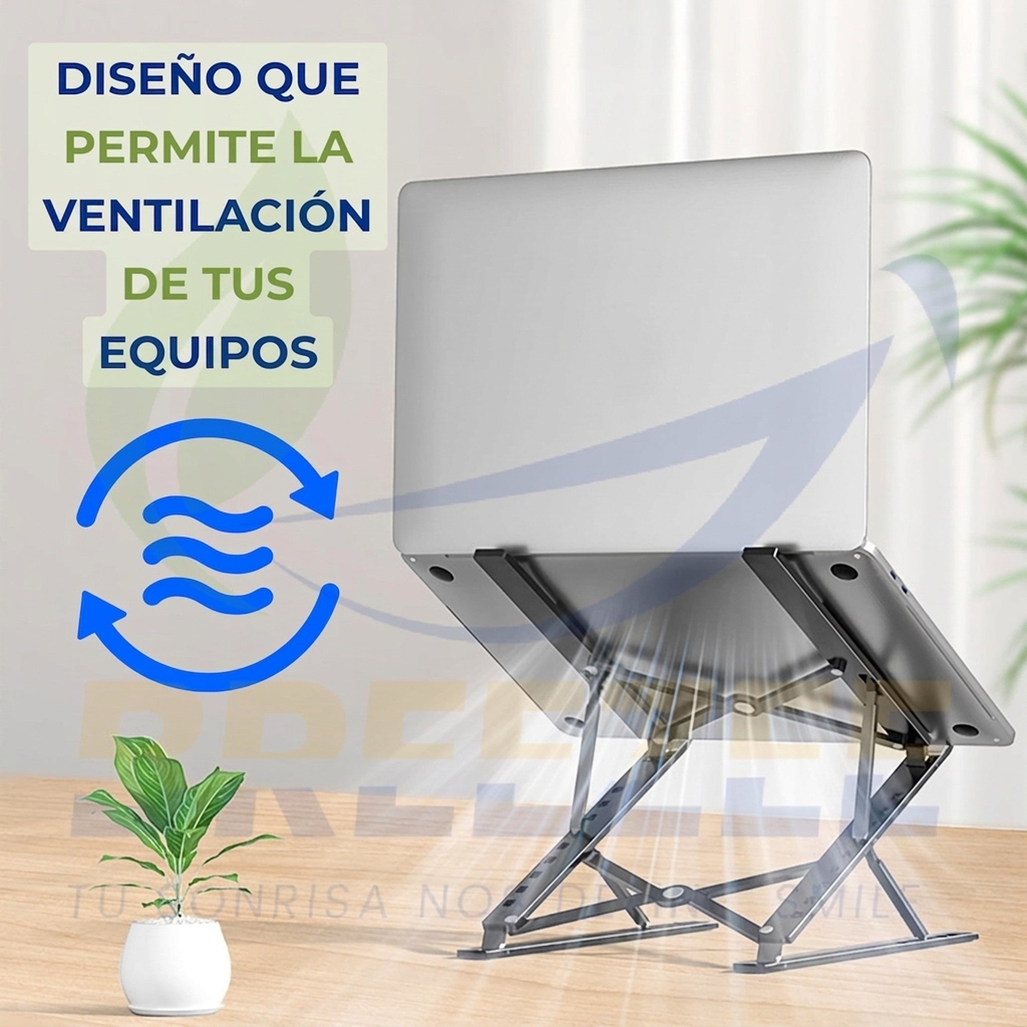 BREEZEE Set 2 soportes laptop PT05