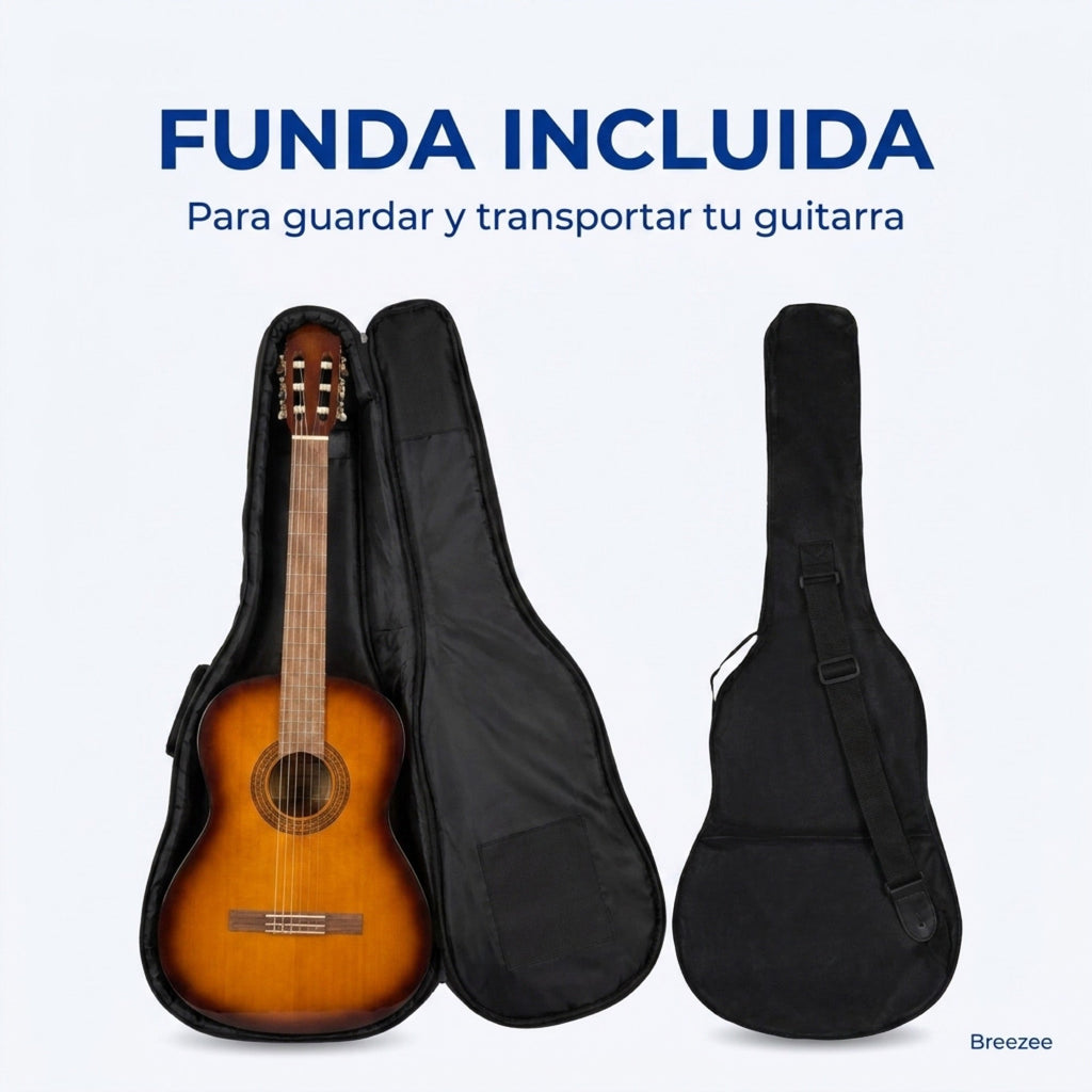 Funda incluida para guardar y transportar la guitarra