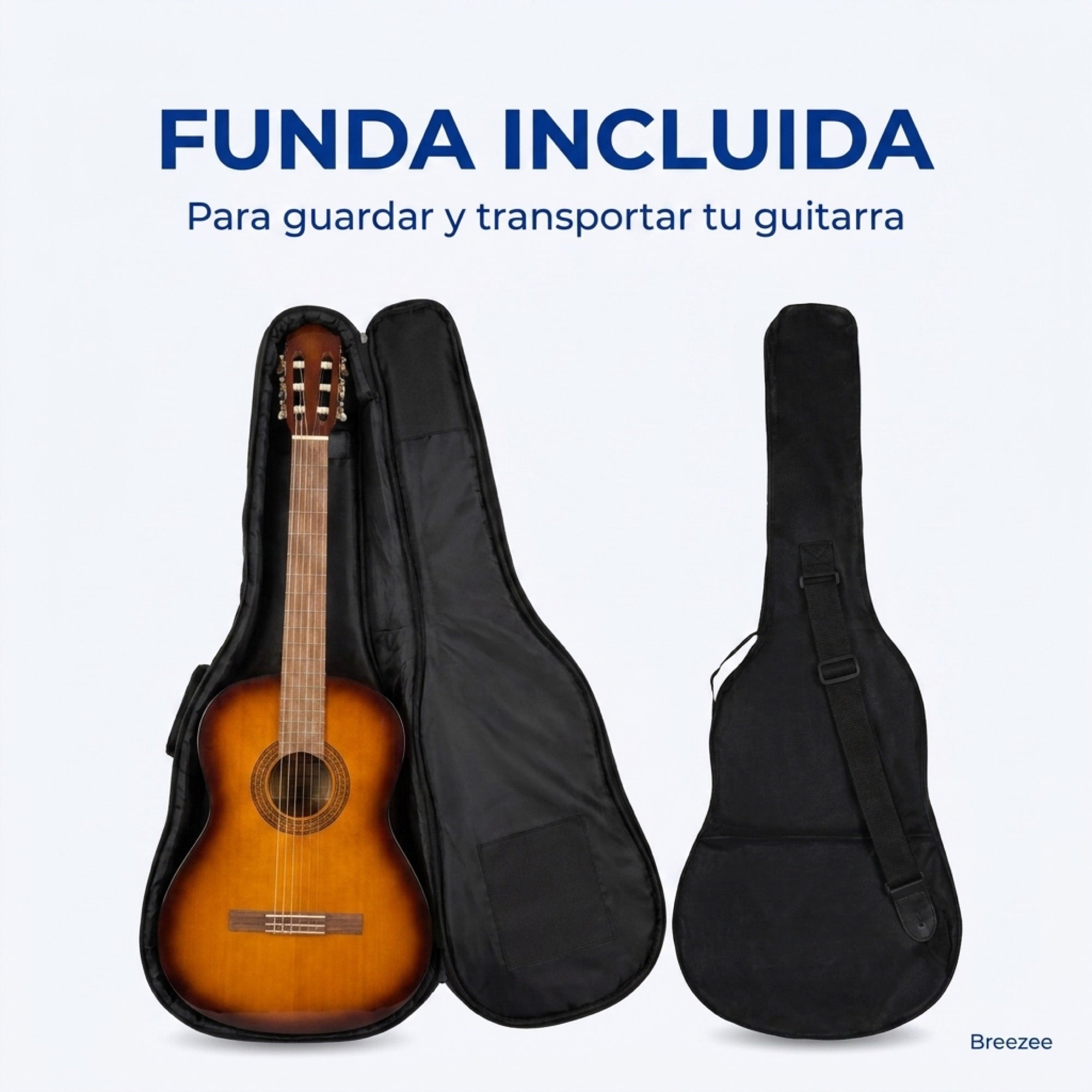 Funda incluida para guardar y transportar la guitarra