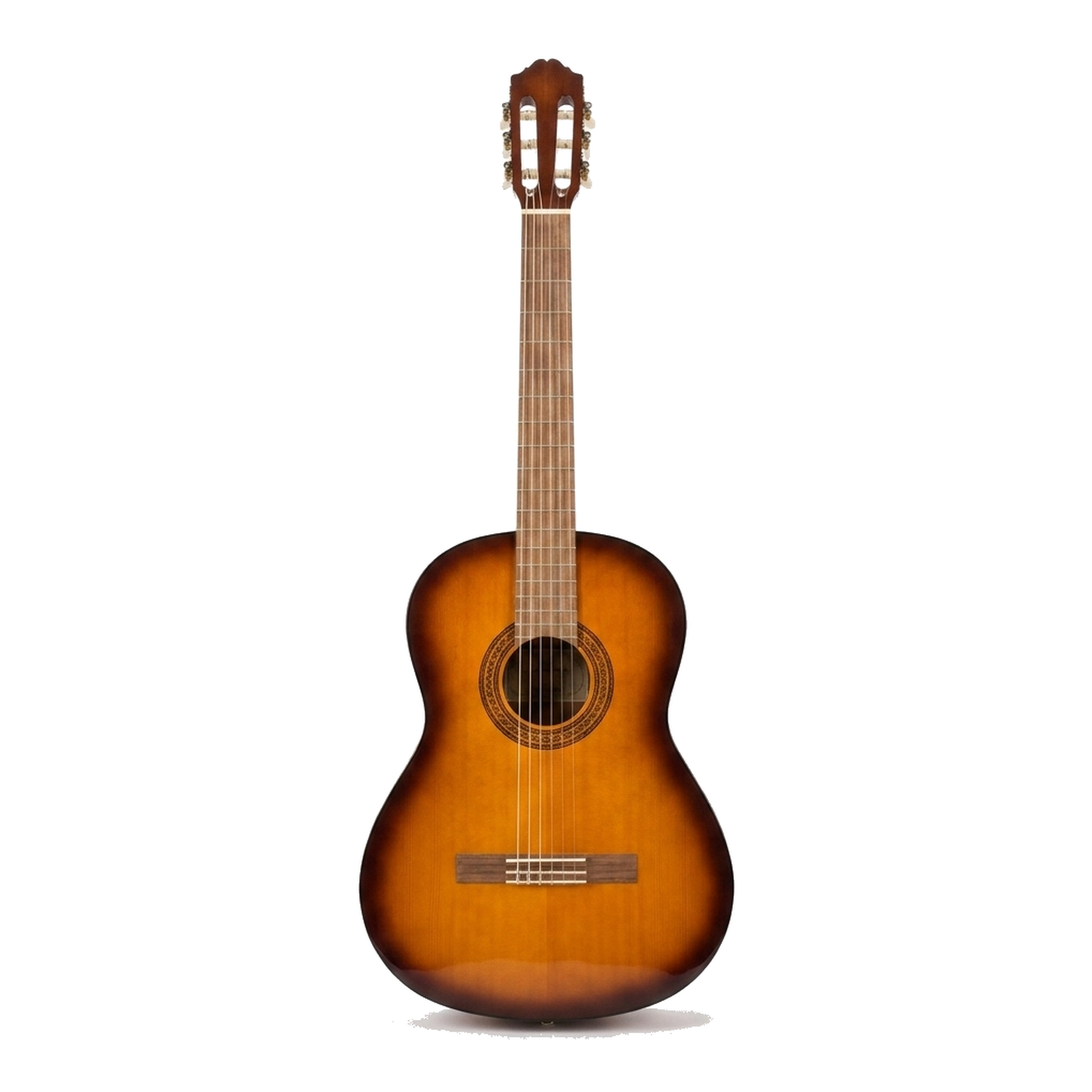 Guitarra clasica 39 sunburst vista frontal fondo blanco