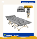 Medidas Catre Camping BREEZEE 190x68x52 desplegado 106x24x19 plegado