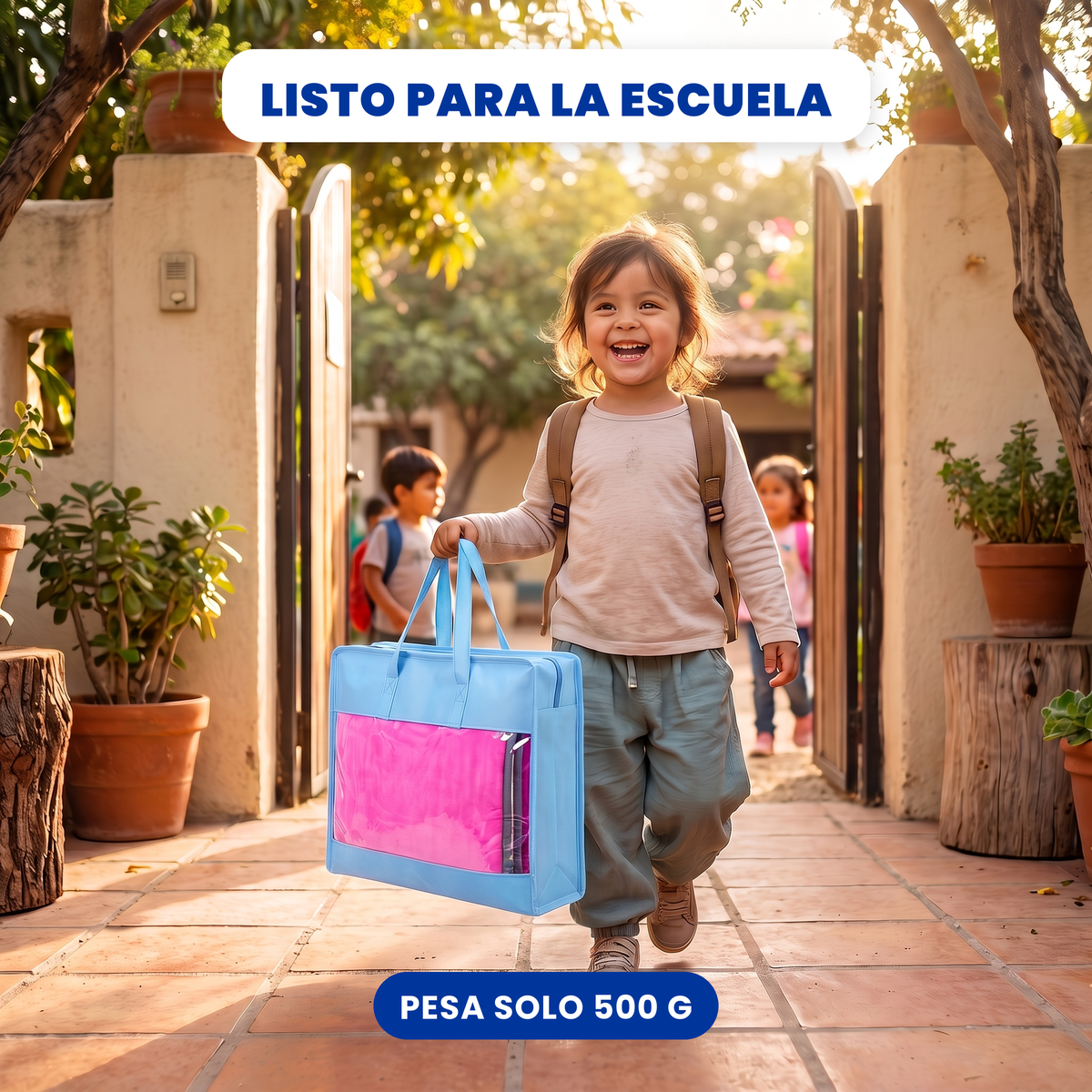 Tapete para siesta de felpa suave 2 cm rosa, listo para la escuela con su bolsa
