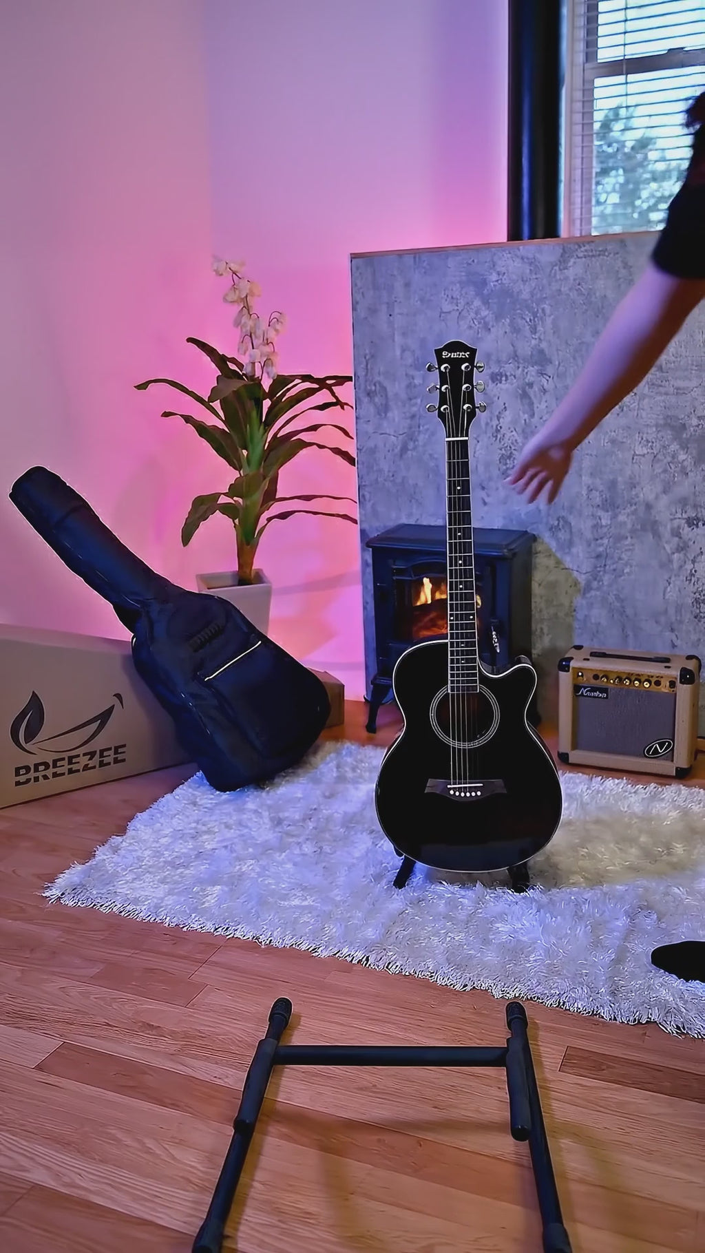 Guitarra acústica 38 pulgadas BREEZEE — video