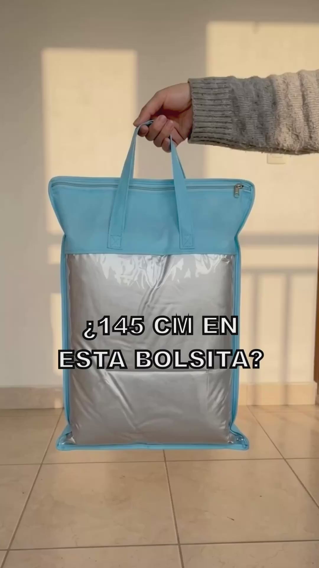 Tapete para siesta de felpa suave 2 cm, plegable con bolsa, video
