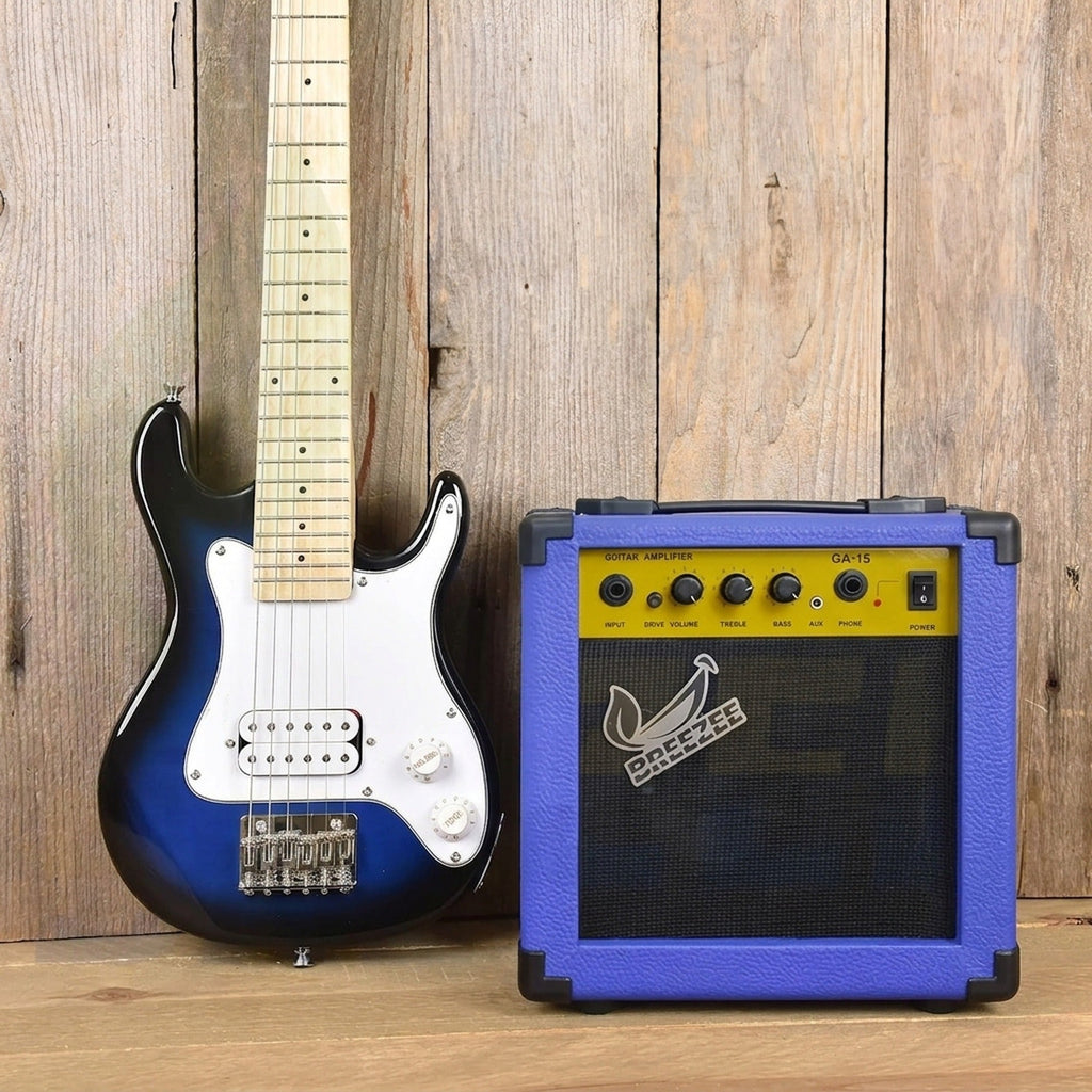Guitarra electrica infantil BREEZEE con amplificador GA-15