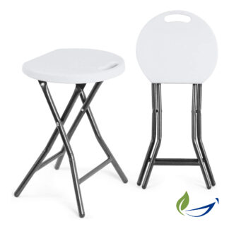 Banco Silla Taburete 46cm Portátil Plegable Plástico Calidad