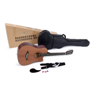 Guitarra Acústica 38 Pulgadas Kit Accesorios Estuche Calidad