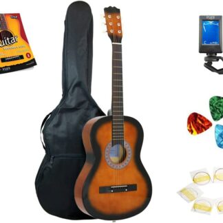 Guitarra Acustica Curva 38 Pulgadas Accesorios Funda Correa