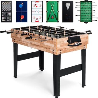 Mesa Multijuegos 10 En 1 Futbolito Hockey Billar Ping Pong