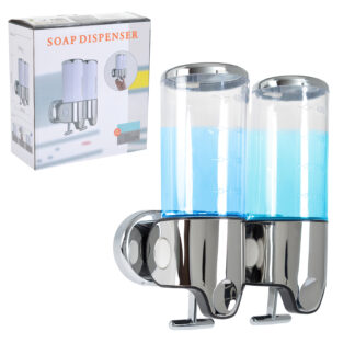 Dispensador Despachador Doble 1000ml Jabón Liquido Pared